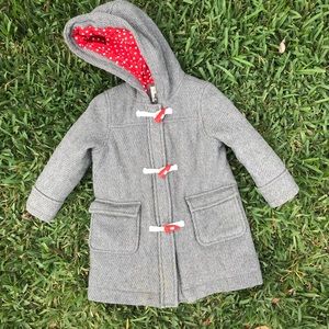 Mini Boden Toggle Coat. 2-3 Years. Gray